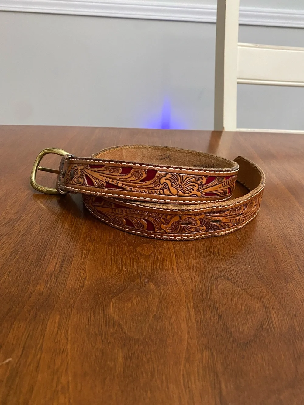 Vintage Women’s Tony Lama‎ Leather Western Belt JANICE - 28in